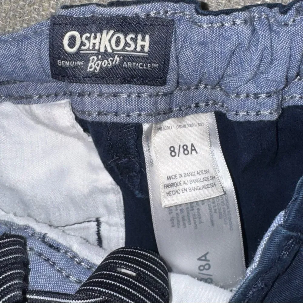 OshKosh B'gosh size 8 Blue Flat Front Shorts